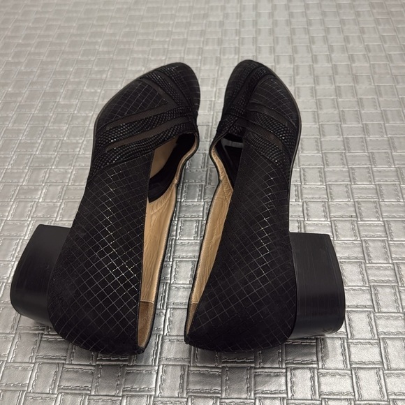 VALLEVERDE suede metallic silver low heels size 37 1/2 (6) - Picture 6 of 11